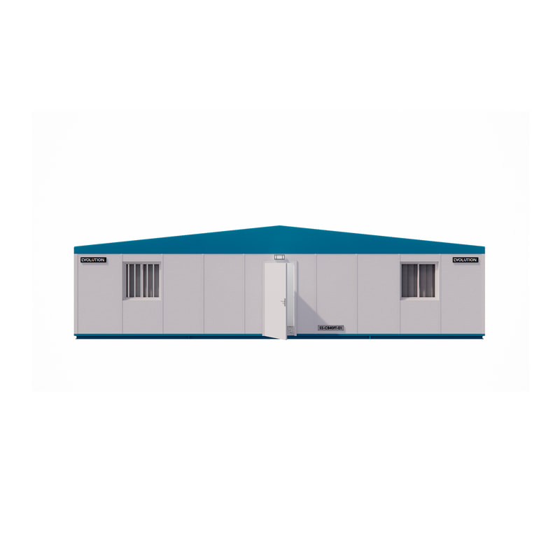 40FT Two Room Office Cabin with Toilet and Pantry (SS-CCA040-T01)