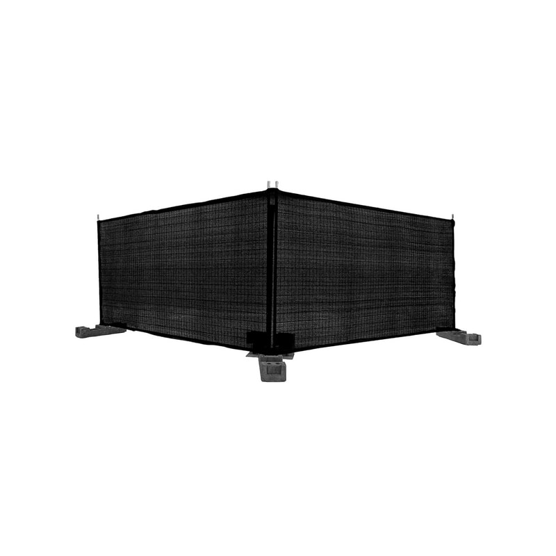 Heras Fencing - Black Shade Net  (SS-FHFPKG-PBL)