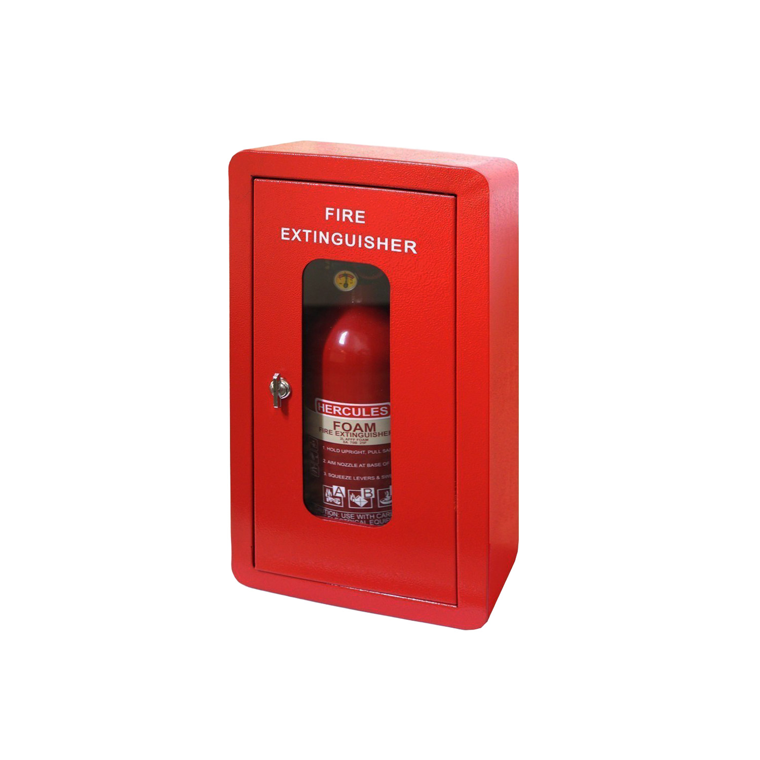 Fire Extinguisher Box with Sign (SS-HFXBOX-T01)