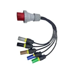 125A - 3PH Male to Powerlock Female Jumper Cable (SS-PJC3PH-T04)