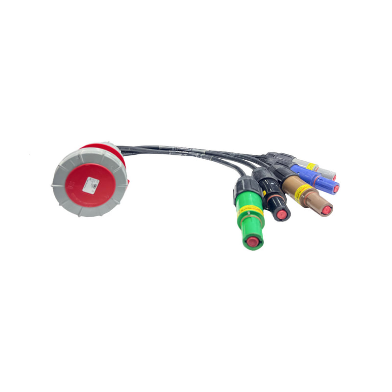 PowerLock Male to 125A 3PH Female Jumper Cable (SS-PJC3PH-T05)