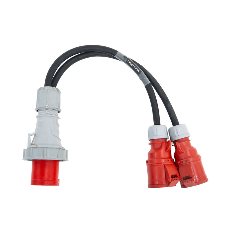 SS-SC-SP-063-032 63A Splitter Cable - 2 x 32A 3 PH  